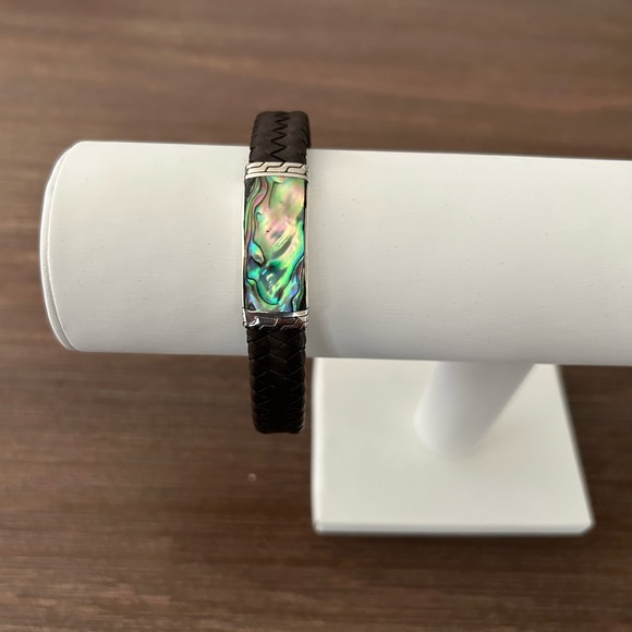 Silver leather bracelet - Picture 6 of 12